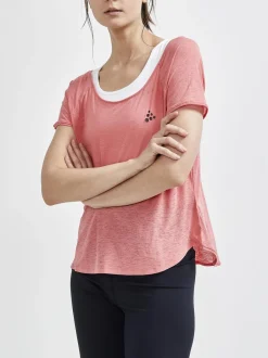 Women Craft Sportswear Tops, Tee's, And Tanks|Training>Women's CORE Charge Cross Back Tee