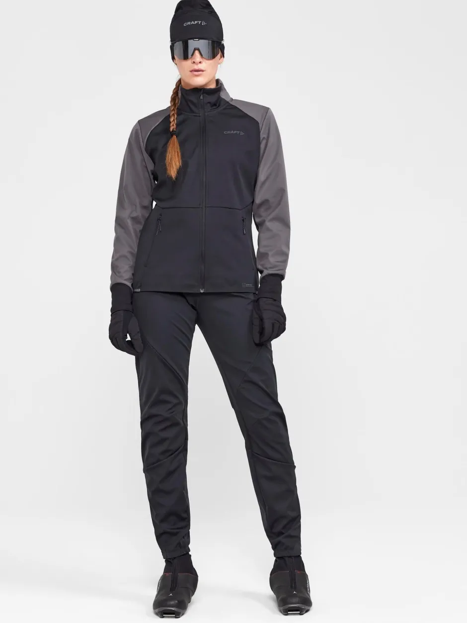 Women Craft Sportswear Pants And Tights|Cross Country Skiing>WOMENS CORE XC SKI TRAINING FZ PANTS -