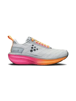Women Craft Sportswear Road Shoes>Women's Endurance 2 Running Shoe - Platnum/Sour