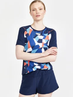 Women Craft Sportswear Tops, Tee's, And Tanks>Women's PRO Dazzle Camo Running Tee